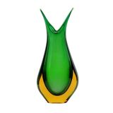 Large Mid-Century Sommerso Murano Glass Vase by F. Poli for Seguso, 1970s