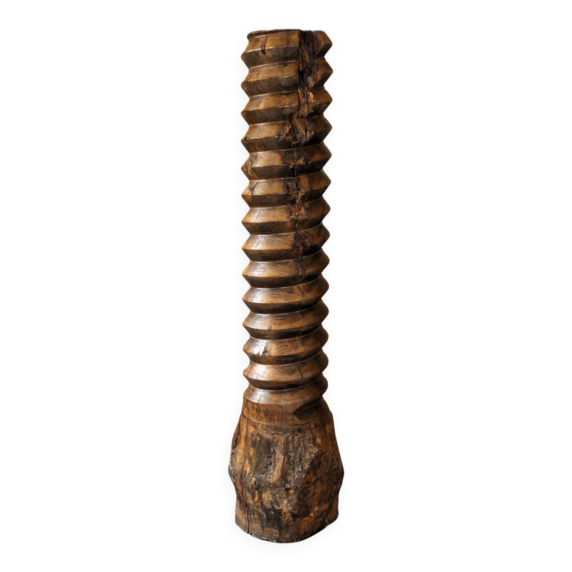 Ancienne vis de pressoir ébauche