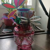 Art Deco vase, pink