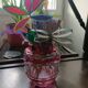 Art Deco vase, pink