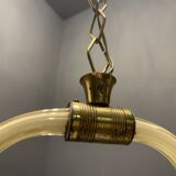 Yellow Italian Murano Glass Pendant Light