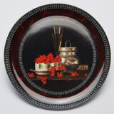 6 Dessert plates Bernardaud by the painter Chauray