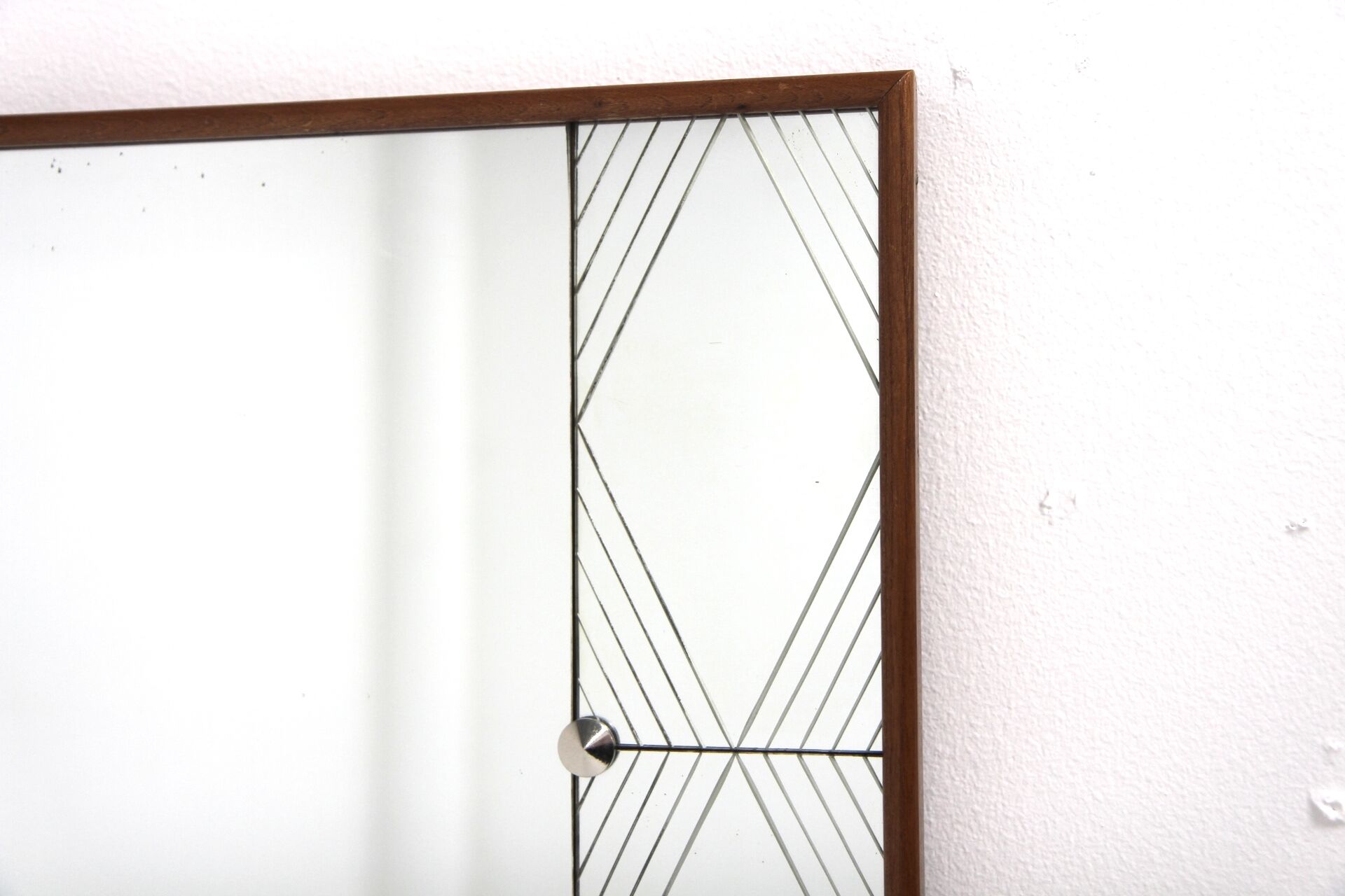 Scandinavian teak mirror Glas & Trä, Sweden, 1960