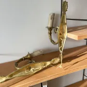 Pair of wall sconces in gilded brass – Louis XVI / neoclassical style