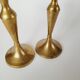 Lot de 2 bougeoirs en laiton