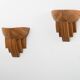 Pair of Rattan Wall Lamps