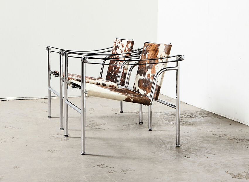 Le Corbusier Pair of LC1 Easy Chairs for Cassina 1990
