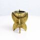 Brutalist candleholder bronze
