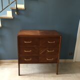 Vintage 1950's chest of drawers in golden oak