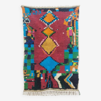 Handmade wool Berber rug 155 X 100 CM