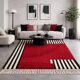 Handwoven pure wool rug with colourful patterns, size 150/250 cm.