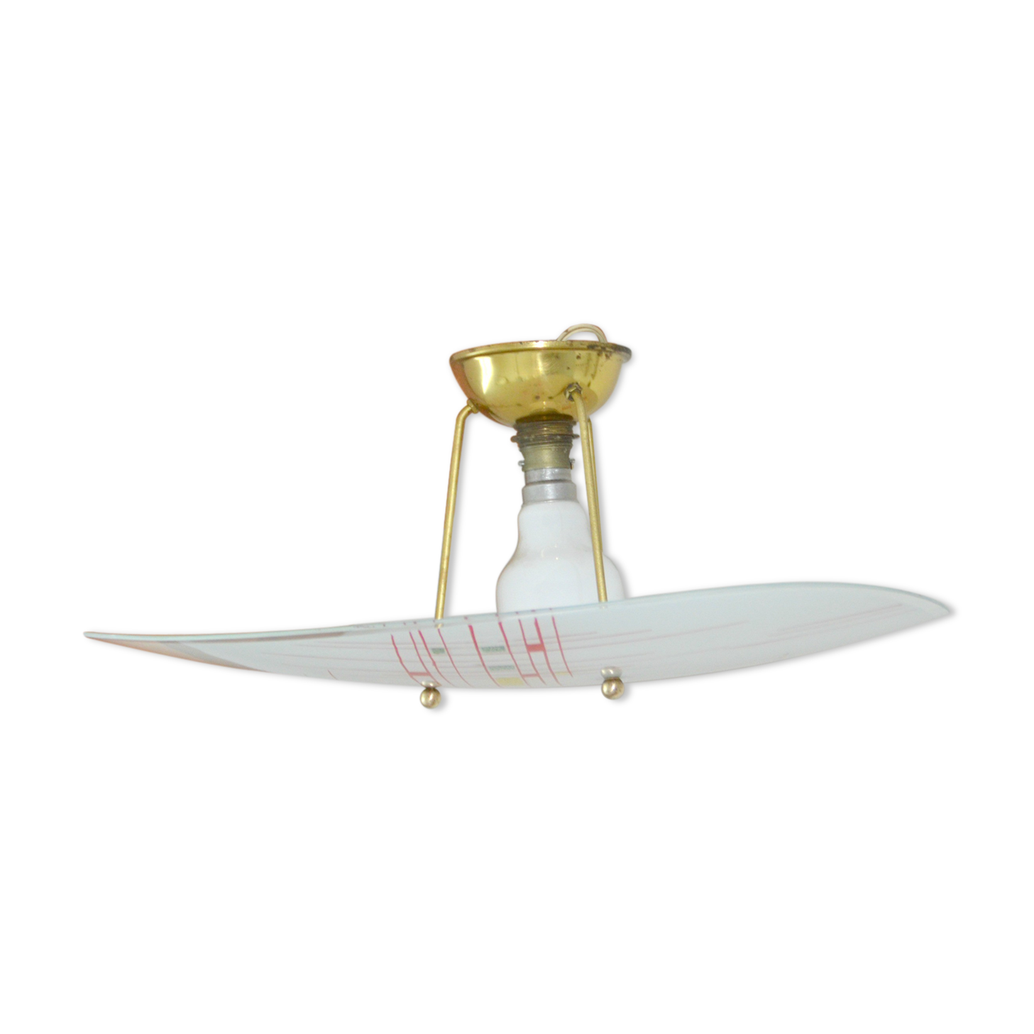 Suspension flat glass vintage