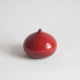 Red fig vase by Rogier Vandeweghe for Perignem, Belgium 1963.