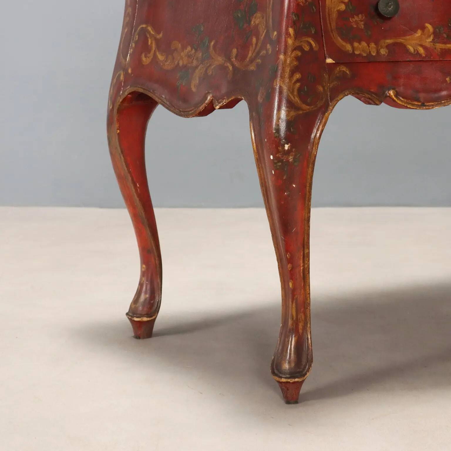 Commode ancienne style baroque vénitien Italie XIXe siècle