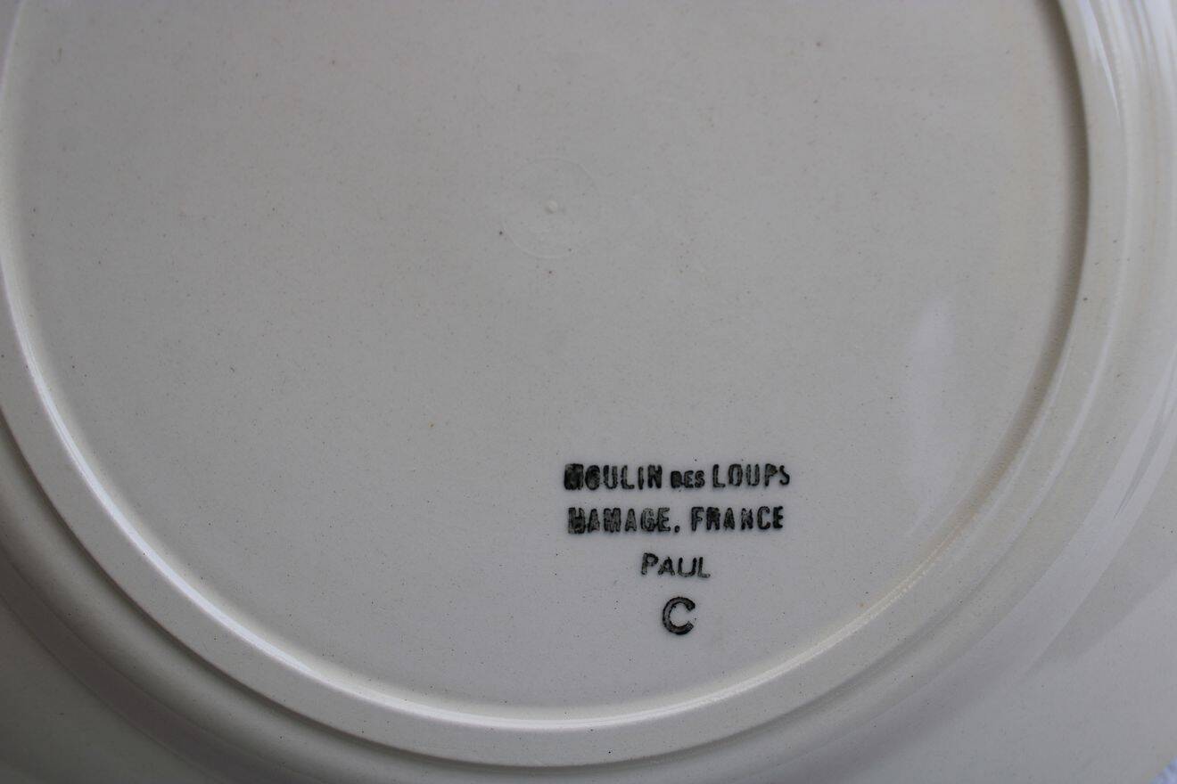 Set of 6 ceramic dessert plates