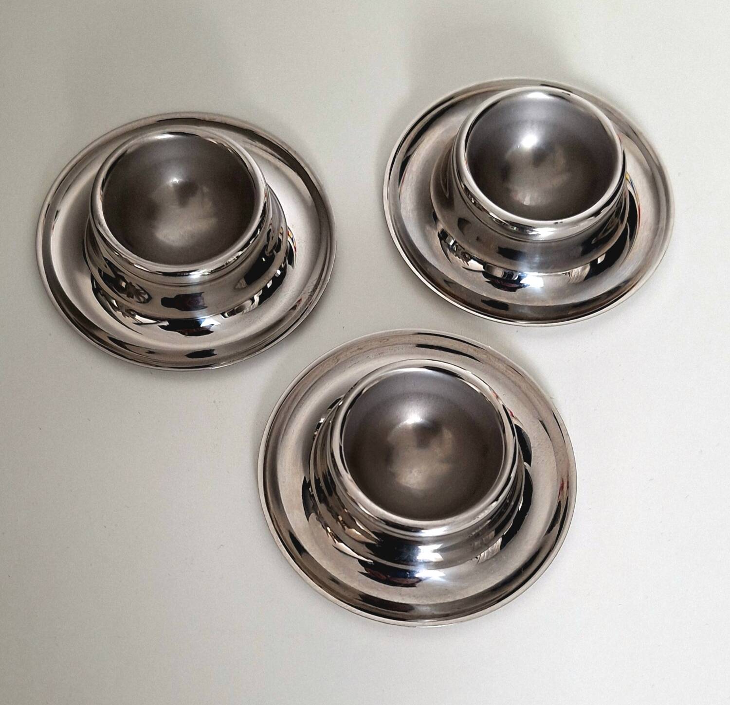 Vintage stainless steel egg cup