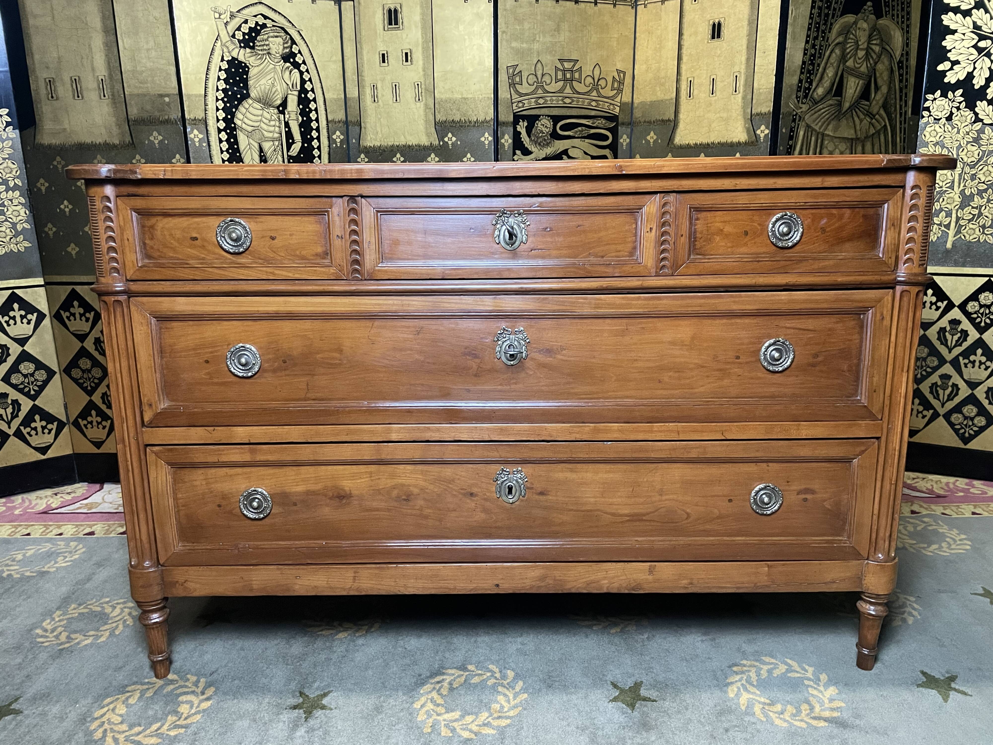 Restored Louis XVI period chest of drawers