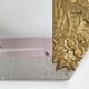Miroir art déco en bois glace biseautée