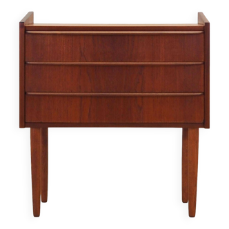 Teak chest of drawers, Danish design, 1970s, production: Denmark