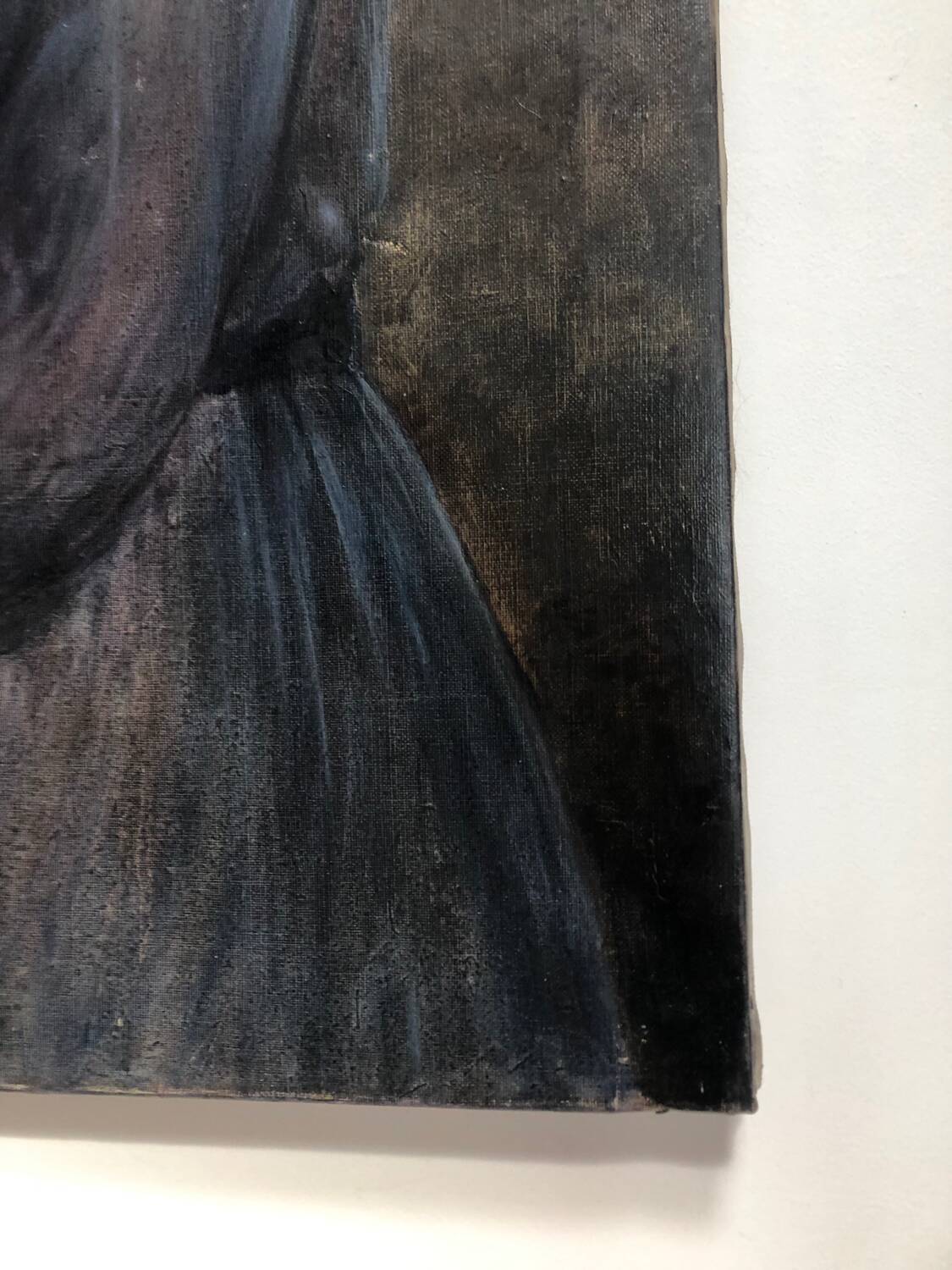 Oil portrait of a young girl by Paul Hulin