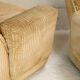 Pair of armchairs by michel cadestin, airborne edition, fiberglass and beige velvet, circa 1970