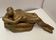 Sculpture of an embracing couple 20th century signed