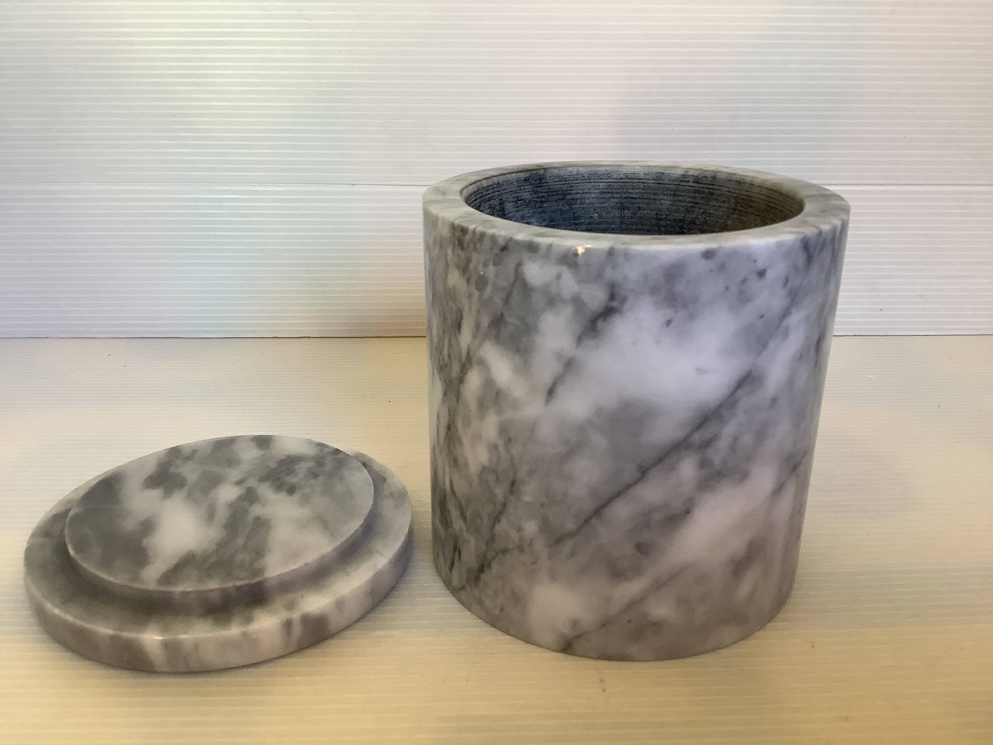 Gray White Marble Box