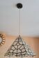 Art deco mother-of-pearl pendant light