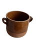 Old semi-glazed terracotta pot digoin