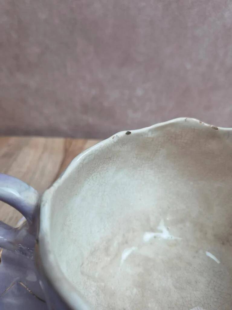 2 large breakfast/chocolate cups K&G Lunéville with saucers
