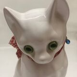 Delft Wit earthenware cat