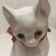 Delft Wit earthenware cat
