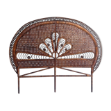 Headboard rattan
