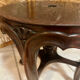 Antique Napoleon III adjustable piano stool and canvas