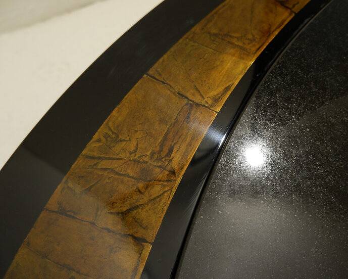 Large Coffee Table by Antonio Lupi 1/1 Black granite top - italy