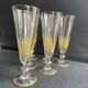 6 Flûtes à champagne – Cristal doré