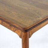 Extendable rectangular dining table in rosewood 'Emmedingen'