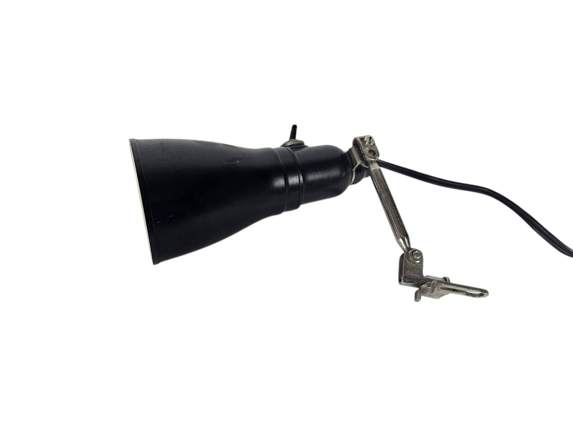 Pfaff - Industrial Bakelite machine lamp - adjustable arm - Germany - 1950s
