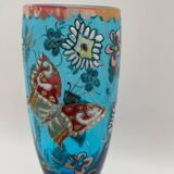 Vase en verre peint à la main José Sir Royo