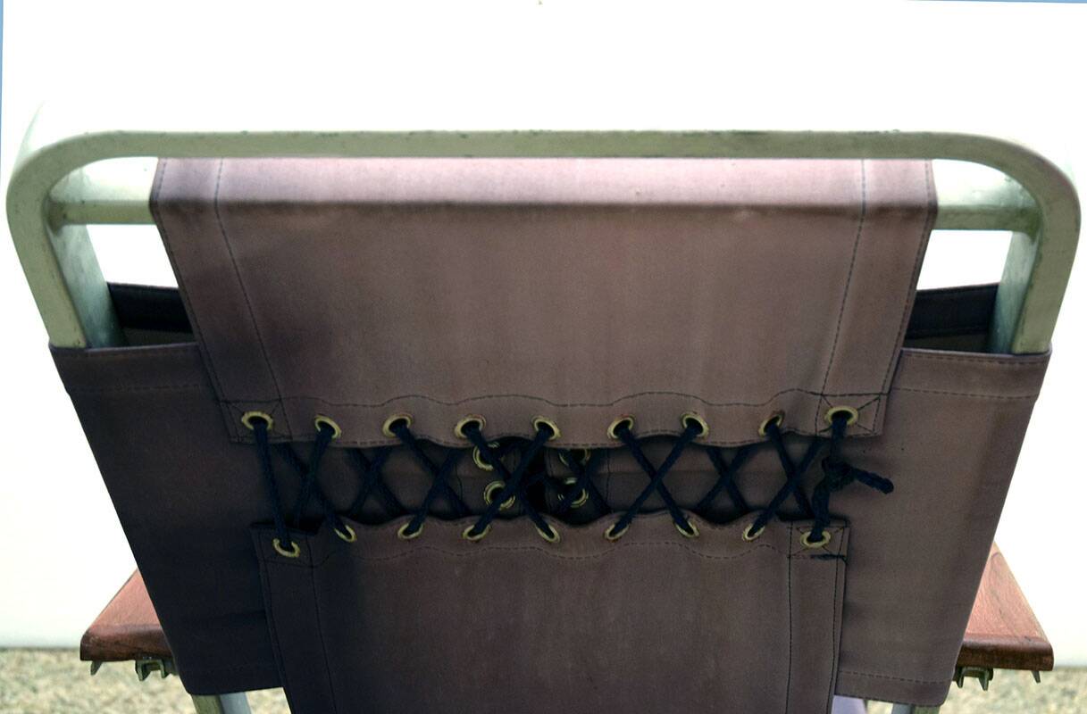 Rare deck chair from Transatlantico Michelangelo 1965