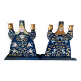 Bougeoirs peints traditionnels russes