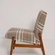 Beige checked fabric armchair, type 300-227, Europe, 1960s