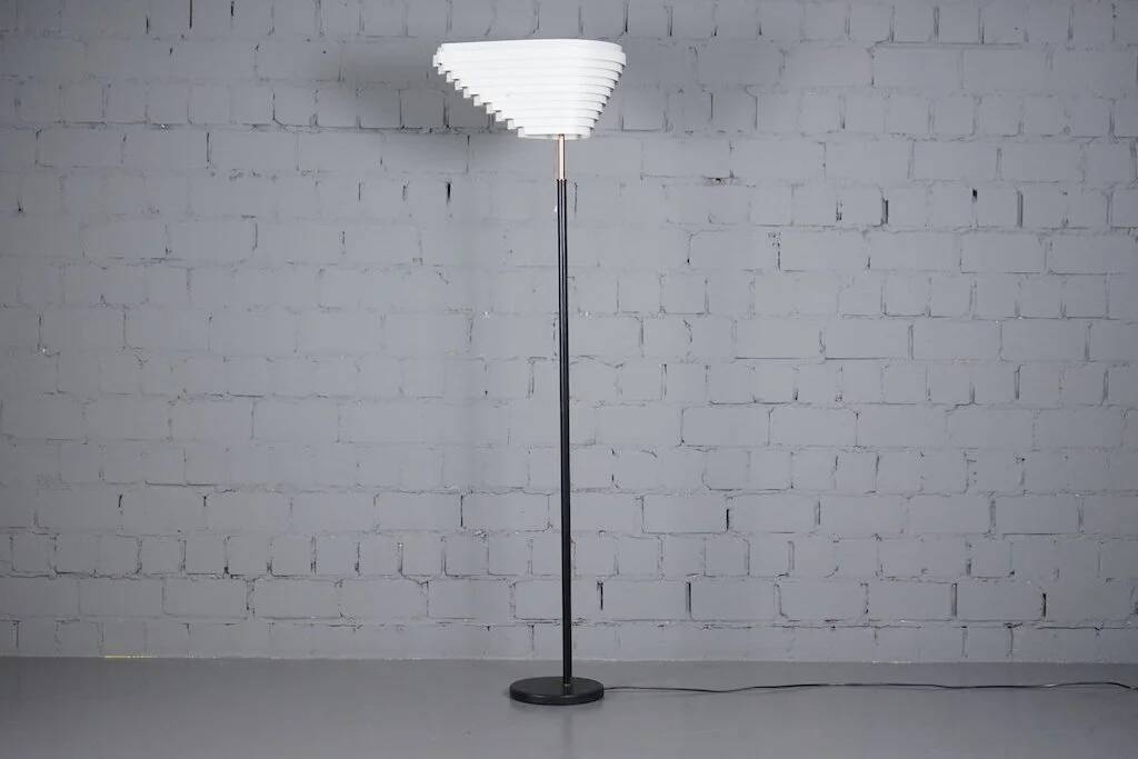 Angel wing floor lamp by Alvar Aalto for Valaistustyö