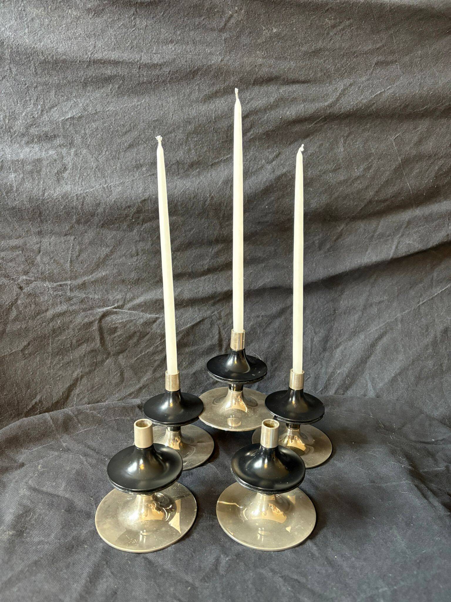 Set of 5 modular candle holders nagel