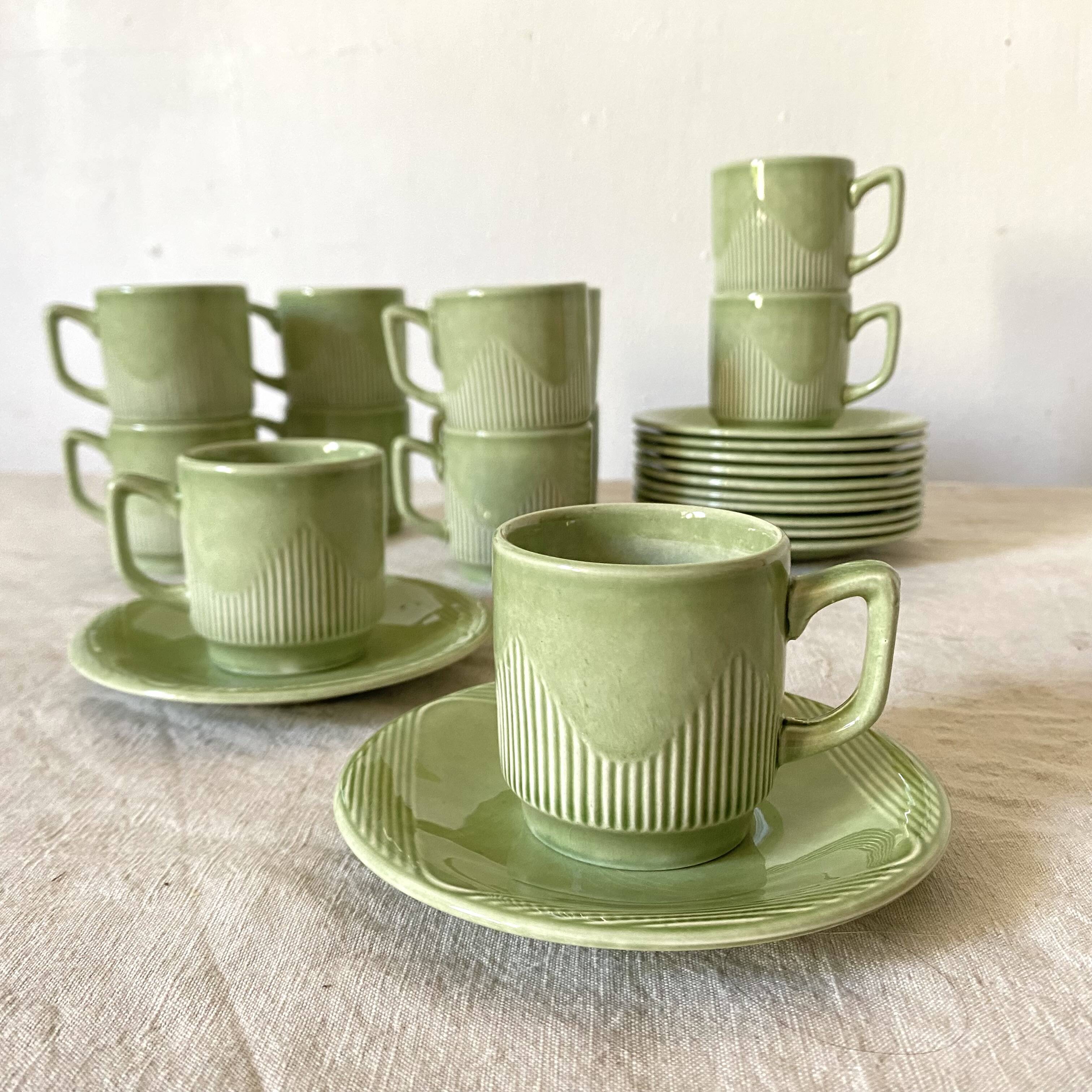 Pagnossin Italy espresso cups, 50s-60s