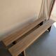 Large solid wood farm benches