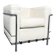LC2 armchair by Le Corbusier for Cassina, Italy, 2000s