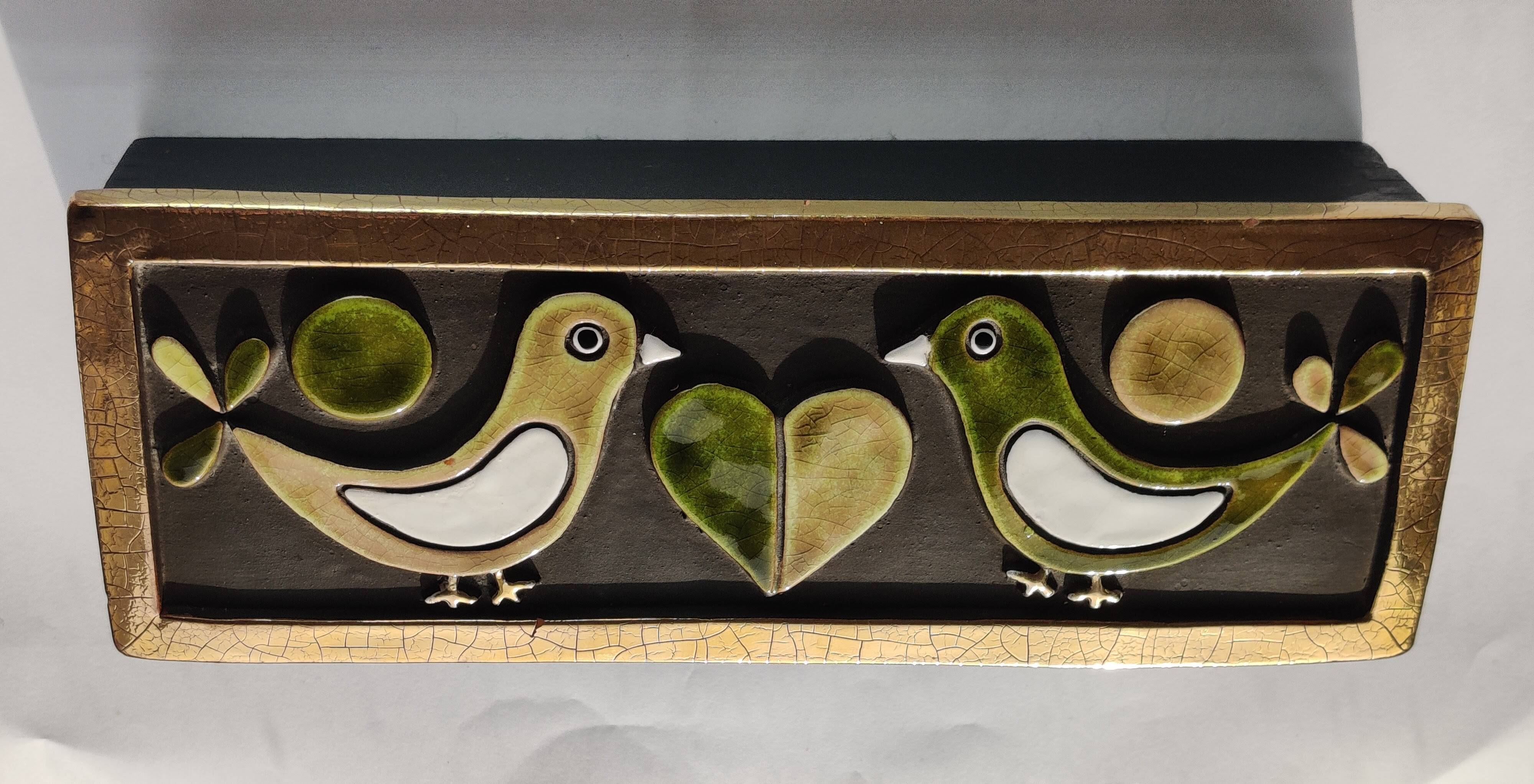 Coffret, boîte à bijoux "colombes" Mithé Espelt