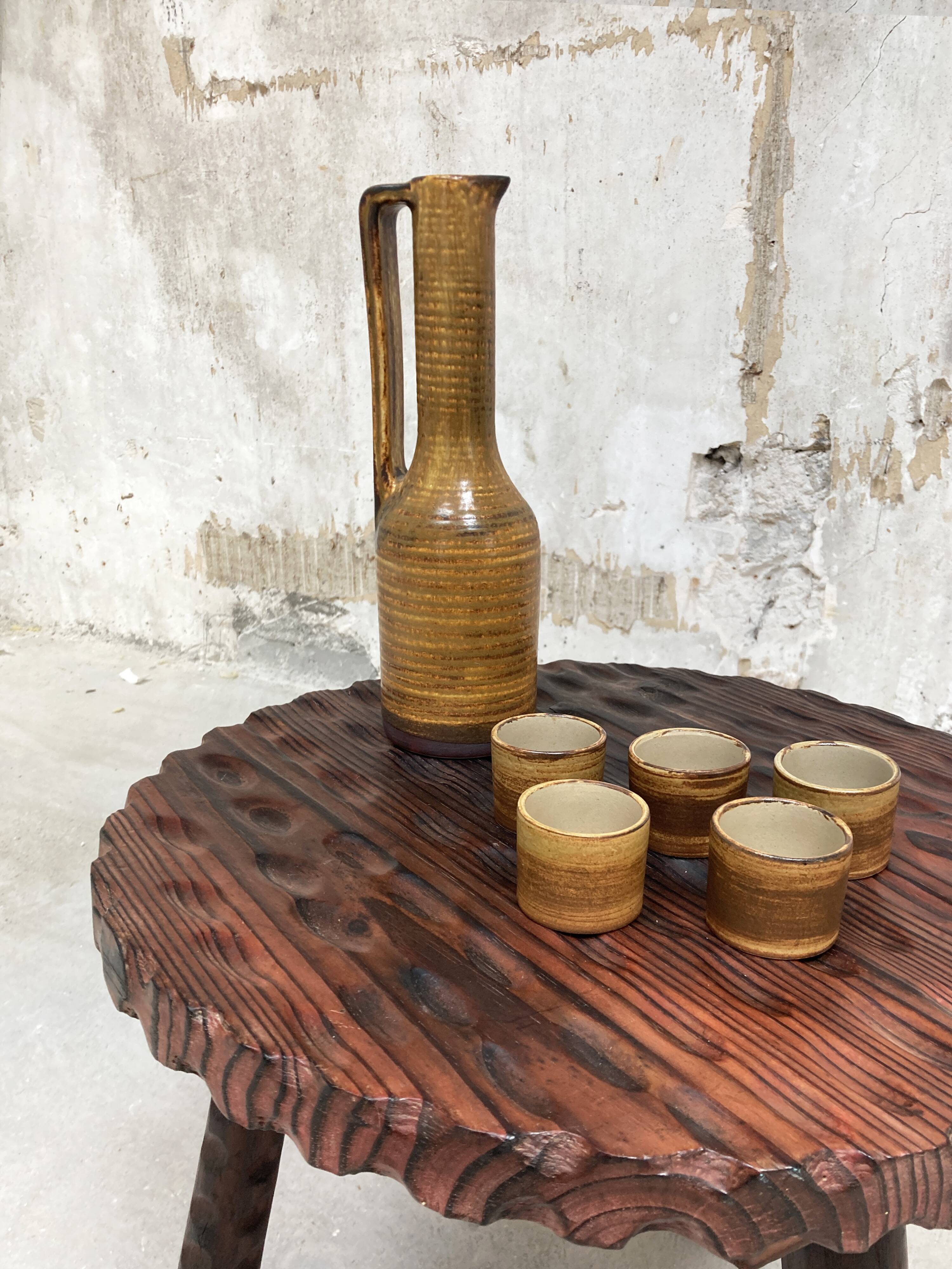 Brutalist tripod coffee table