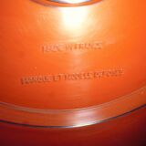 Vintage Smoked Gilac Round Mirror - 51 cm